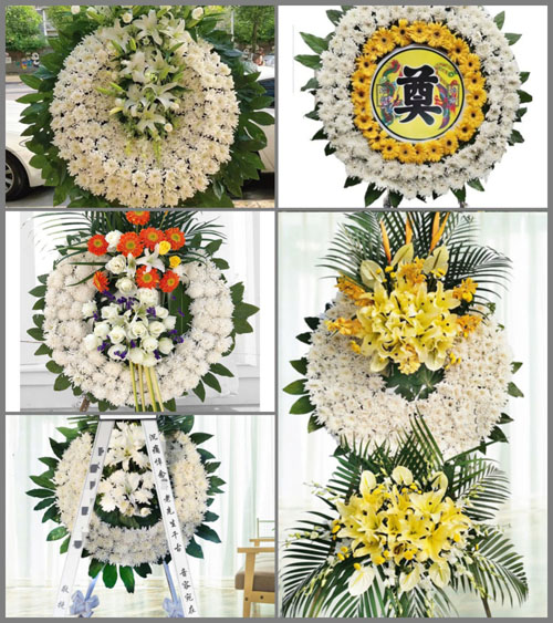 陕西铜川市王益区红旗街道花圈速递