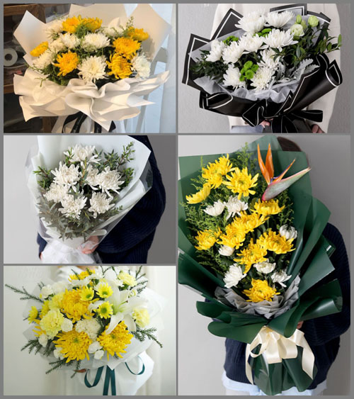 陕西铜川市王益区红旗街道白事花束代送